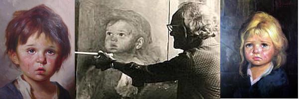 Bruno Amadio et deux de ses tableaux