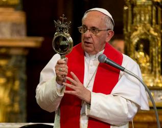 Pape François et le Sang de Saint Janvier