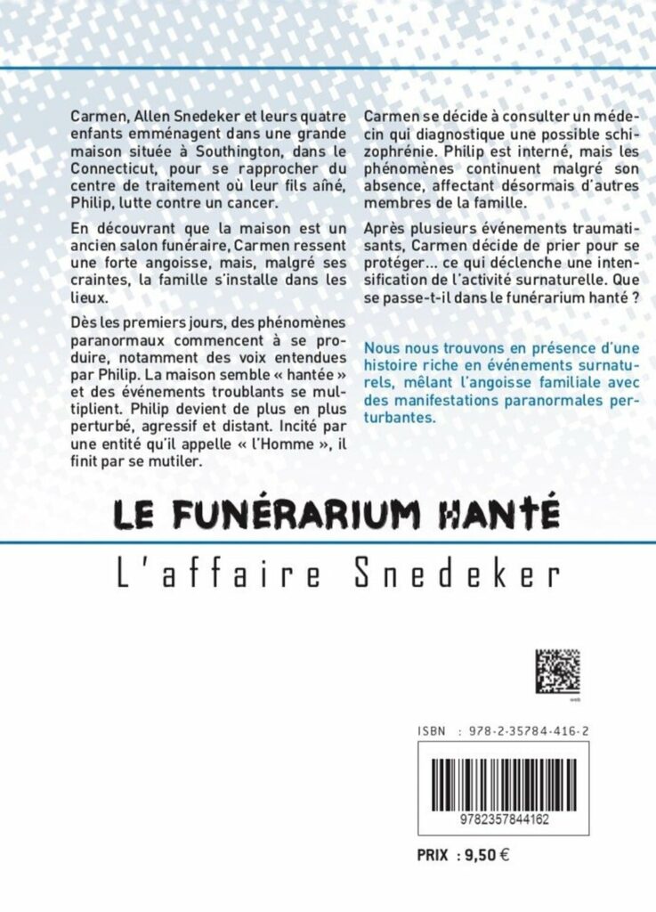 Recto de la couverture du livre Le Funérarium Hanté