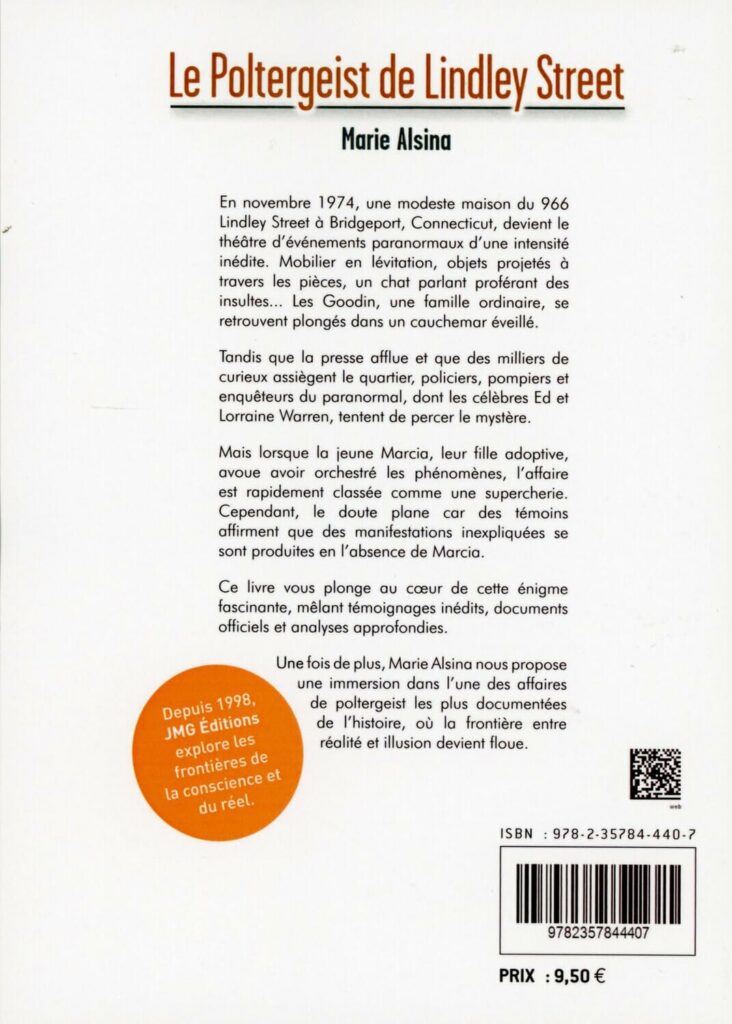 Dos de la couverture du livre Le Poltergeist de Lindley Steet