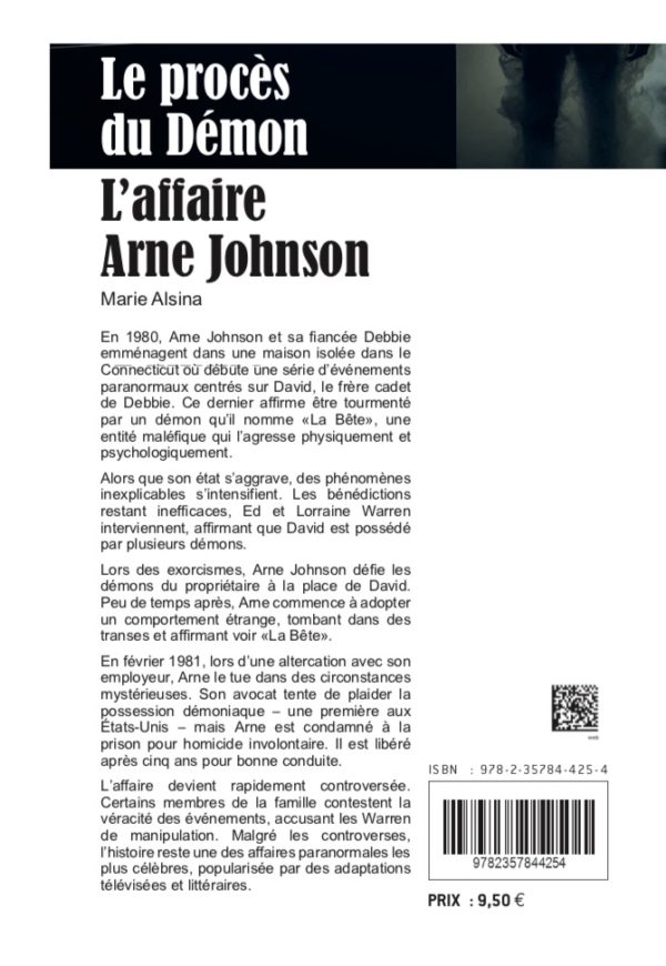 Dos de la couverture du livre Le Procès du Démon