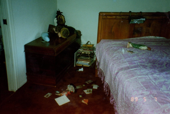 Autel catholique chambre grand mere