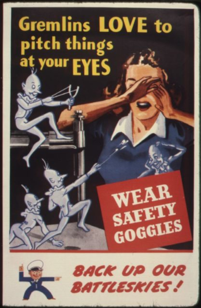 Gremlins loves pitch things eyes