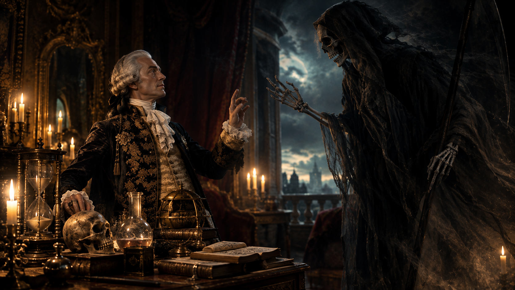 Comte saint germain defiant la mort