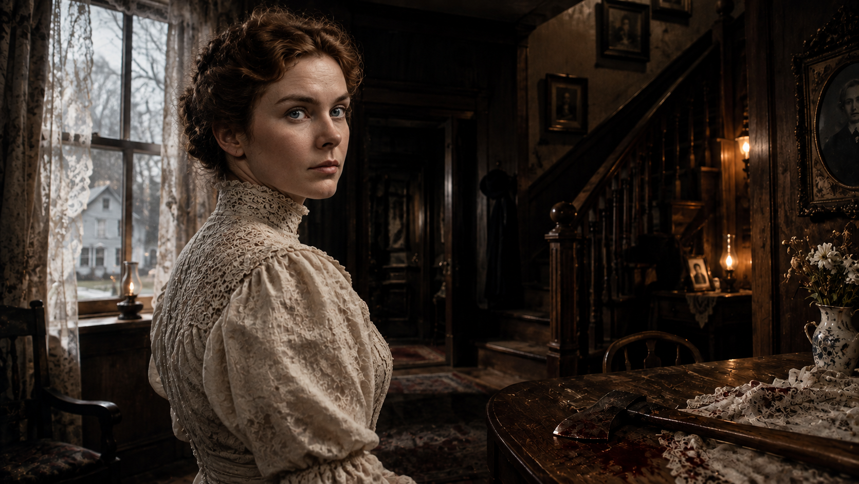 Lizzie borden prit une hache